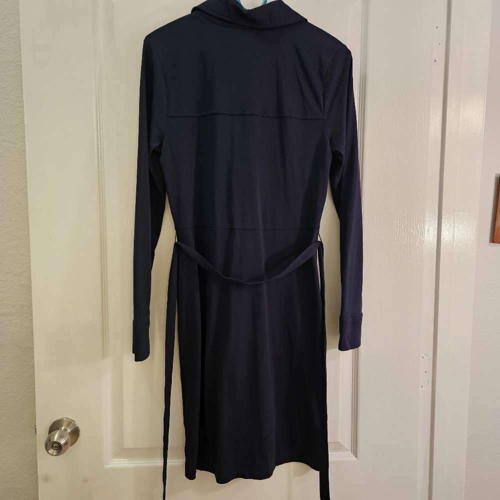 Boden woman's long sleeved dress size UK12R. US 8R button down with belt tie - Picture 7 of 10